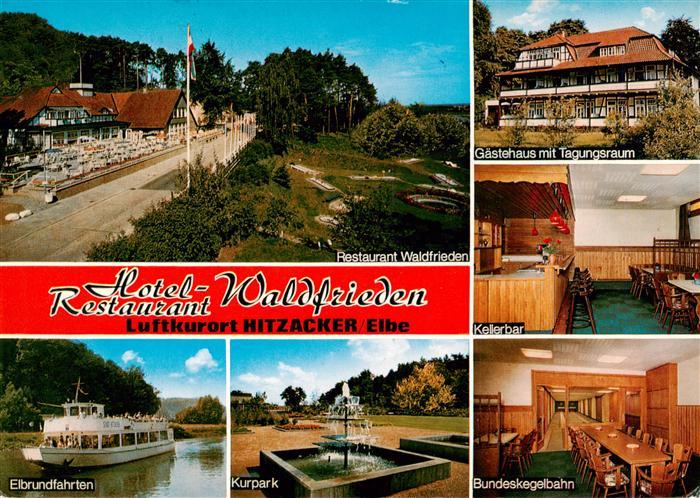 Hitzacker Elbe Hotel Restaurant Waldfrieden Gaestehaus Kellerbar Elbrundfahrten
