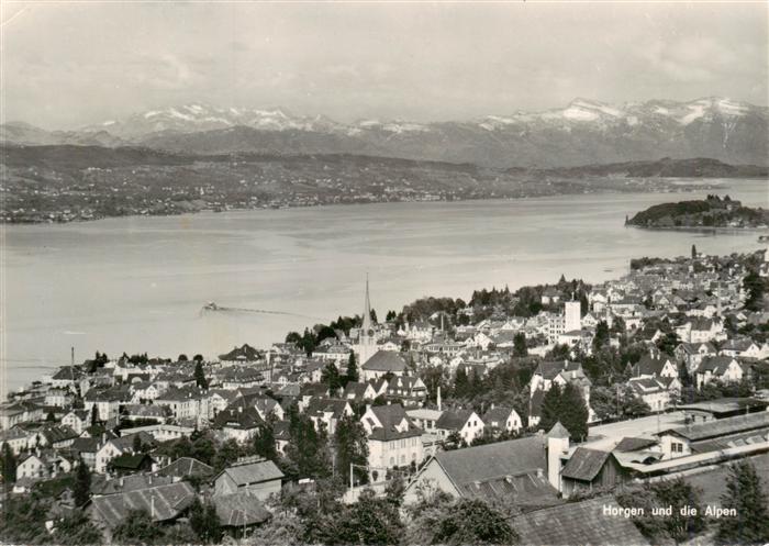 Horgen ZH Panorama mit Alpen