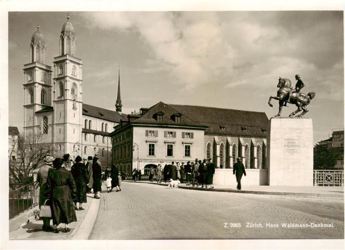 Zuerich  ZH Hans Waldmann Denkmal