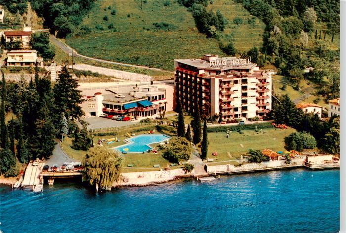 Bissone Lago di Lugano TI Ring Hotel Lago di Lugano Fliegeraufnahme