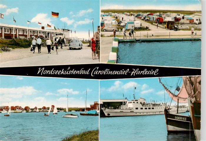 Carolinensiel-Harlesiel Ostfriesland Strasse Schwimmbad Campingplatz Fahrgastsch