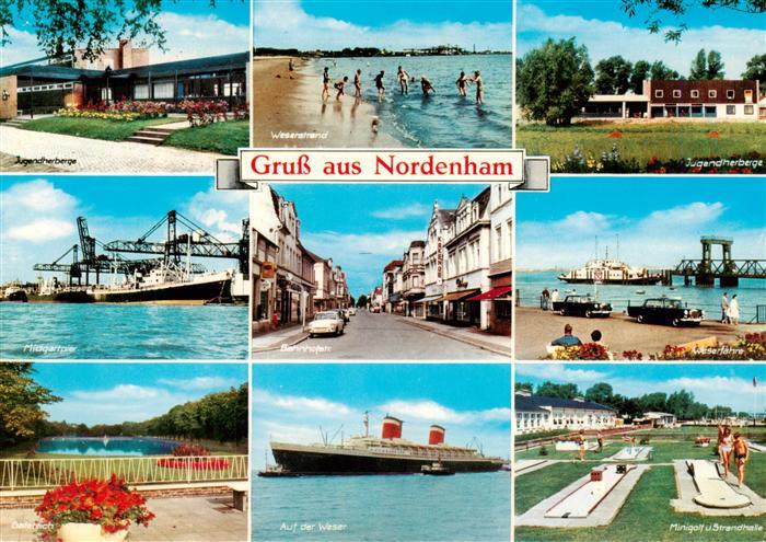 Nordenham Wesermarsch Niedersachsen Jugendherberge Weserstrand Midgartpier Gatet
