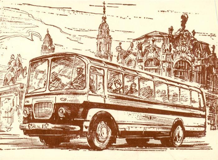 Dresden Elbe Stadtrundfahrt Zeichnung