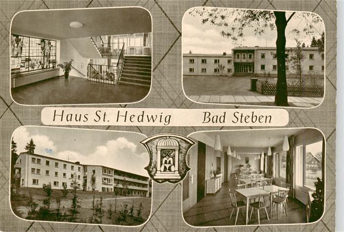 Bad Steben Haus St Hedwig Muettergenesungsheim Treppenaufgang Gastraum