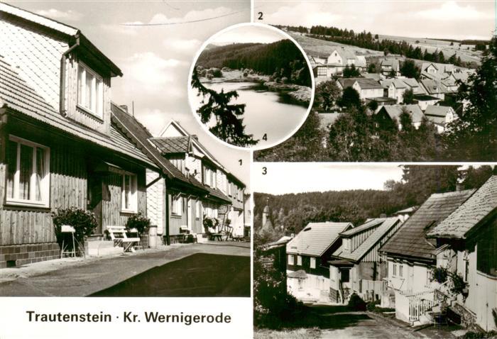 Trautenstein Harz Pochrichstrasse Teilansicht Bergstrasse Blick von der Tragebur