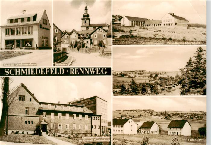 Schmiedefeld Rennsteig Konsum Landwarenhaus Dorfmitte Peter Goering Oberschule K