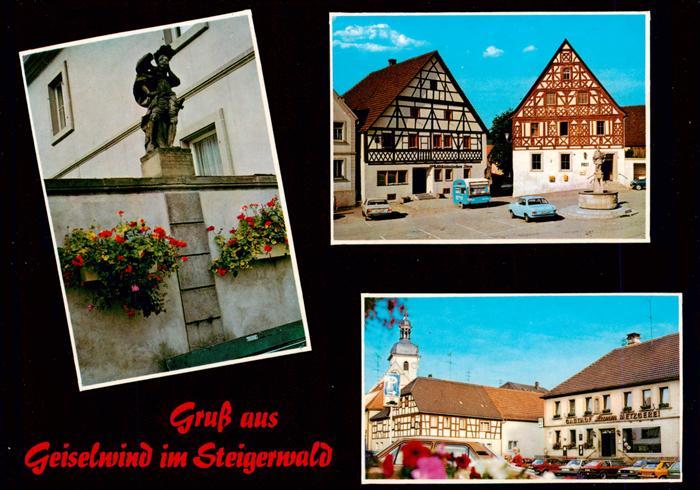Geiselwind Denkmal Marktplatz Gasthaus