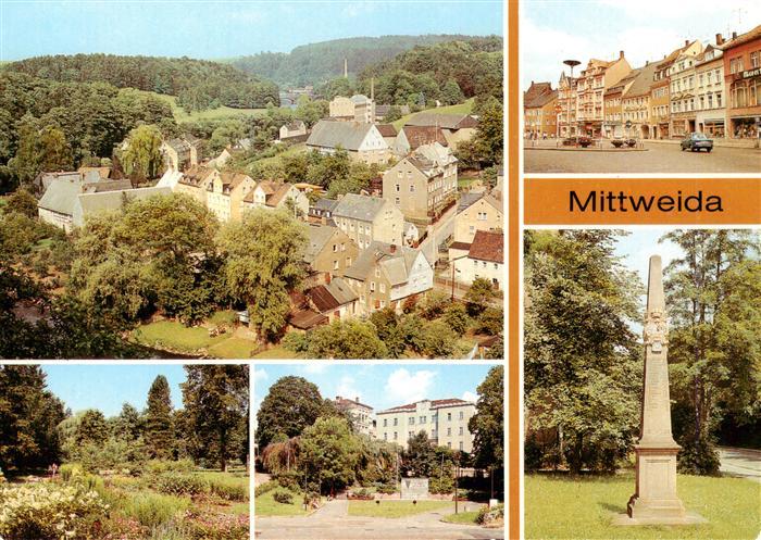 Mittweida OT Neudoerfchen Markt Anlagen am Schwanenteich Ingenieurhochschule Pos