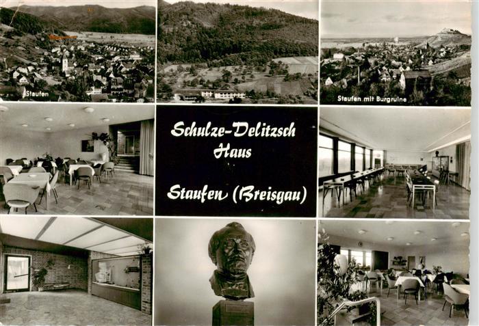 Staufen Breisgau Panorama Burgruine Schulze Delitzsch Haus Bueste Gastraeume