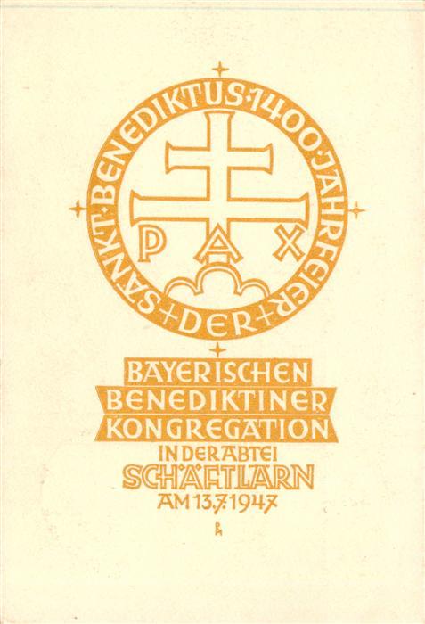 Schaeftlarn Bayerische Benediktiner Kongregation in der Abtei Schaeftlarn 1947