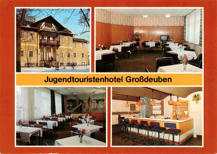 Grossdeuben Jugendtouristenhotel Haus II Speiseraum Klubraum Kellerbar Tresen