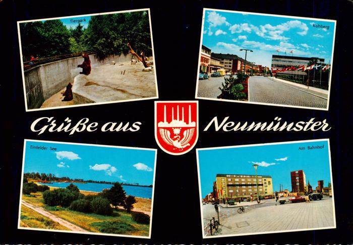 Neumuenster Schleswig-Holstein Tierpark Kuhberg Einfelder See Am Bahnhof