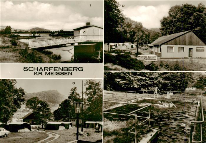 Scharfenberg Klipphausen Dampferanlegestelle Campingplatz Rehbachtal Bad im Camp