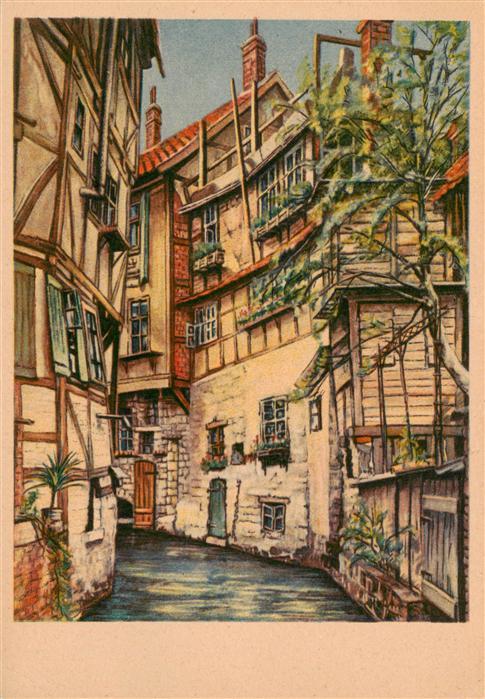 Quedlinburg Harz Klein Venedig Gemaelde