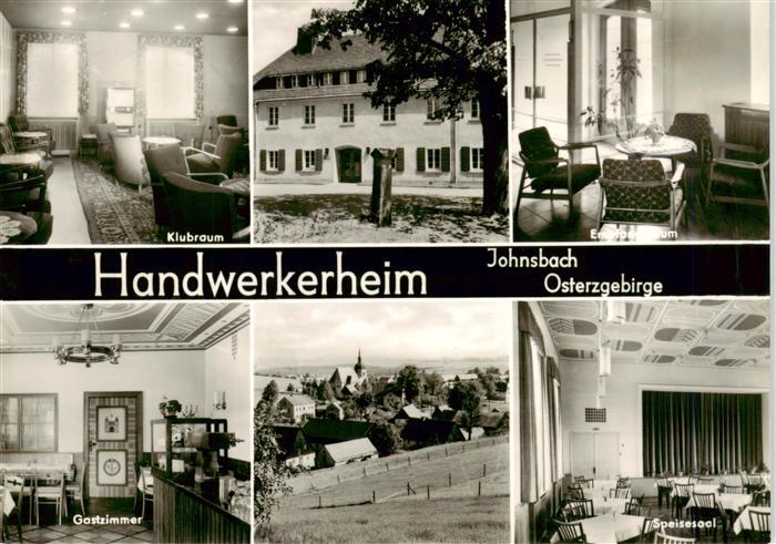 Johnsbach Osterzgebirge Handwerkerheim Klubraum Gastzimmer Panorama Speisesaal
