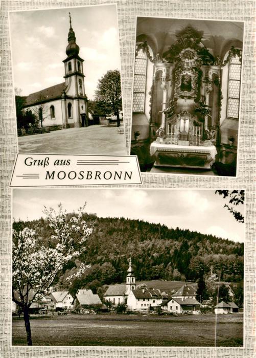 Moosbronn Gaggenau Kirche Inneres Panorama
