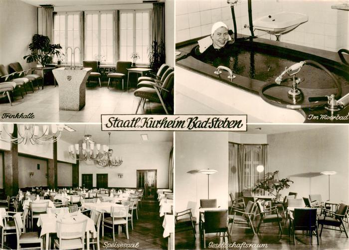 Bad Steben Kurheim Trinkhalle Moorbad Speisesaal Gesellschaftsraum