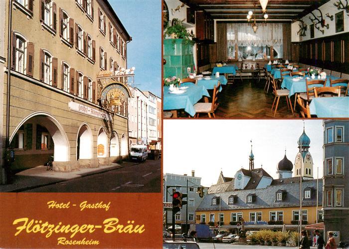 Rosenheim Bayern Hotel Gasthof Floetzinger Braeu Gastraum