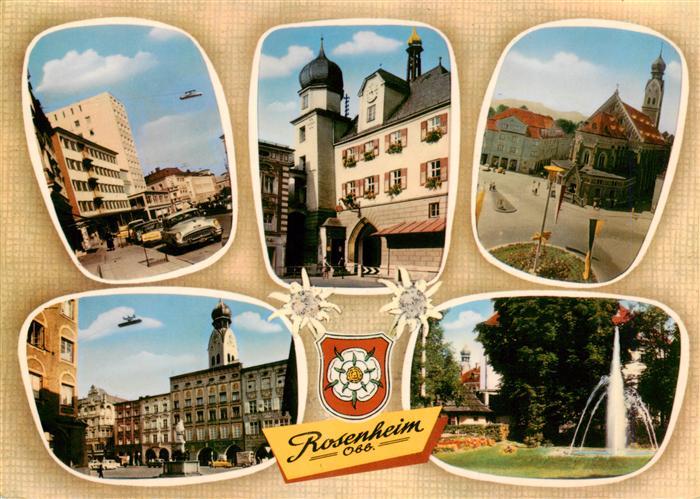 Rosenheim Bayern Muenchener Strasse Mitterntor Pfarrkirche Ludwigsplatz Salinen