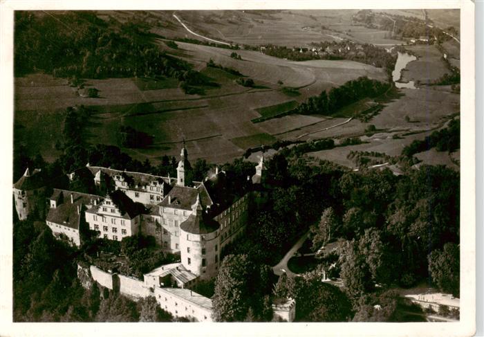 Langenburg Wuerttemberg Schloss Langenburg Fliegeraufnahme