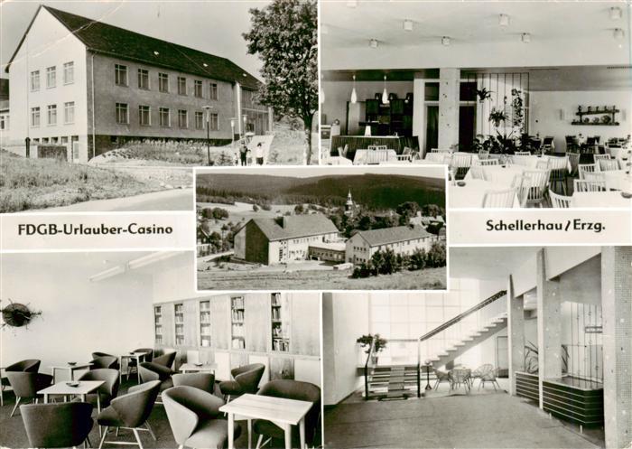 Schellerhau FDGB Urlauber Casino Gastraeume