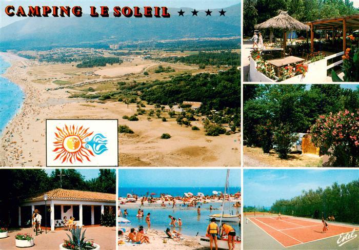 Argeles-sur-Mer 66 Pyrenees-Orientales Camping Le Soleil Plage Nord Vue aerien