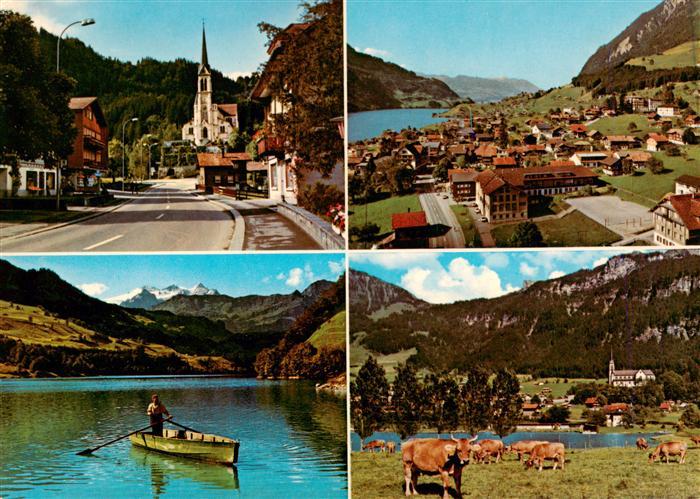 Lungern OW Strassenpartie Panorama Bootspartie Panorama