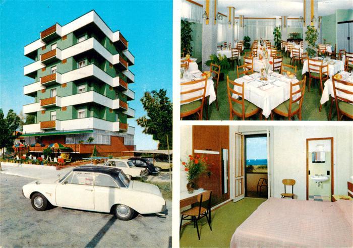 Riccione Rimini IT Hotel Pensione Parioli Gastraum Zimmer