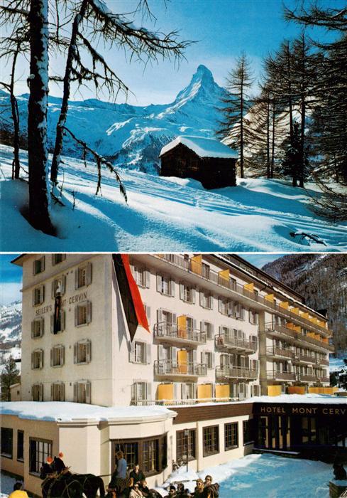 Zermatt VS Seiler Hotel Mont Cervin Hotelfront