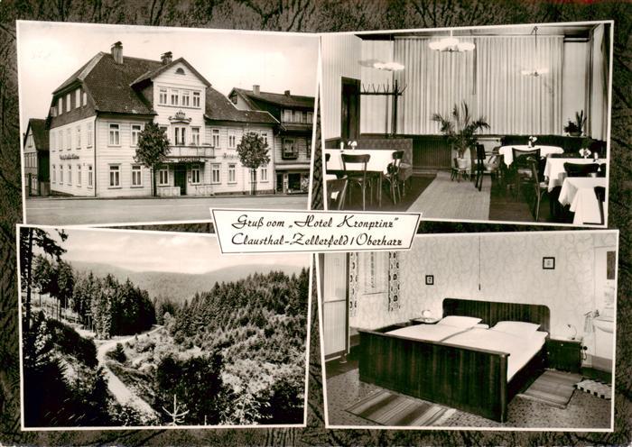 Clausthal-Zellerfeld Goslar Niedersachsen Hotel Kronprinz Gastraum Zimmer Panora