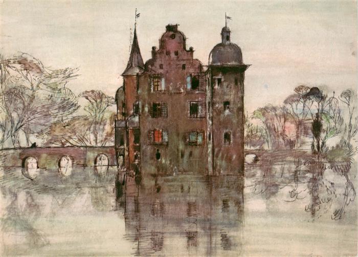 DORTMUND  CITY Schloss Bodelschwing Kuenstlerkarte