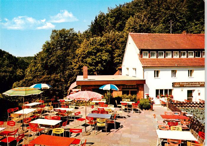 Schlehenmuehle Egloffstein Gasthaus Pension Friedrich Fett Freiterrasse