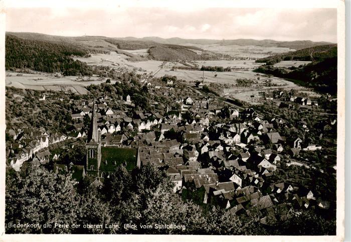 Biedenkopf Lahn Lahnpartie Blick vom Schlossberg