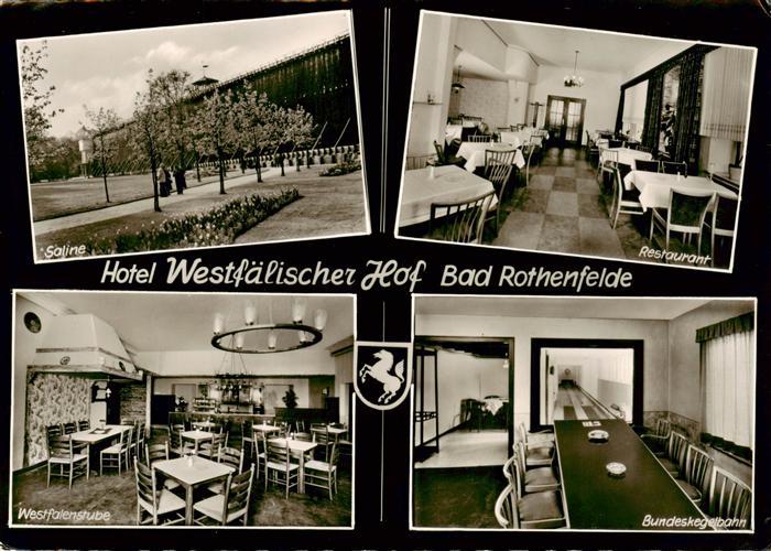 Bad Rothenfelde Saline Restaurant Westfalenstube Bundeskegelbahn
