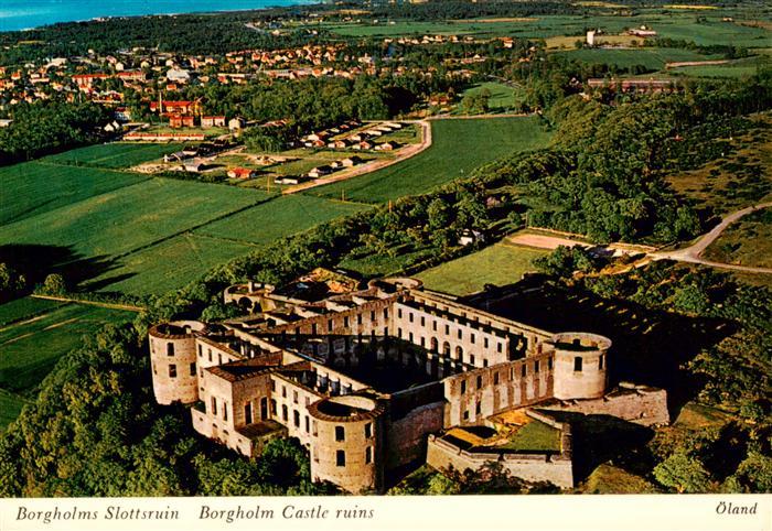 Borgholm Borgholms Slottsruin Fliegeraufnahme