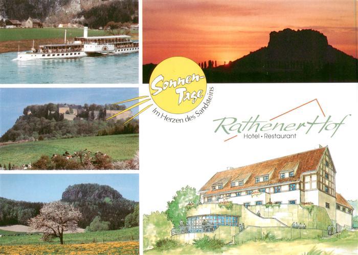 Weissig Freital Hotel Rathener Hof Elbepartie Raddampfer Panorama