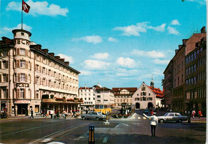 St Gallen SG Am Bohl mit Hotel Hecht und Waaghaus