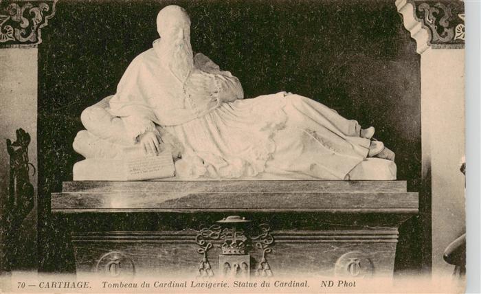 Carthage  Karthago Carthago Tunesie Tombeau du Cardinal Lavigerie Statue du Card