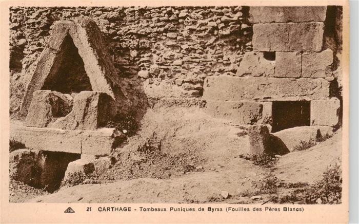 Carthage  Karthago Carthago Tunesie Tombeaux Puniques de Byrsa