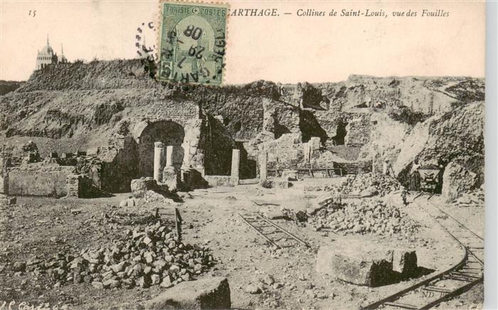 Carthage  Karthago Carthago Tunesie Collines de Saint Louis vue des Fouilles