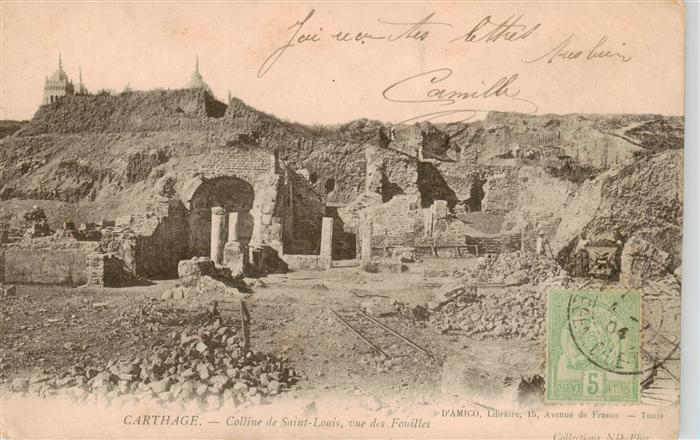 Carthage  Karthago Carthago Tunesie Colline de Saint Louis vue des Fouilles