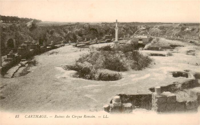 Carthage  Karthago Carthago Tunesie Ruines du Cirque Romain