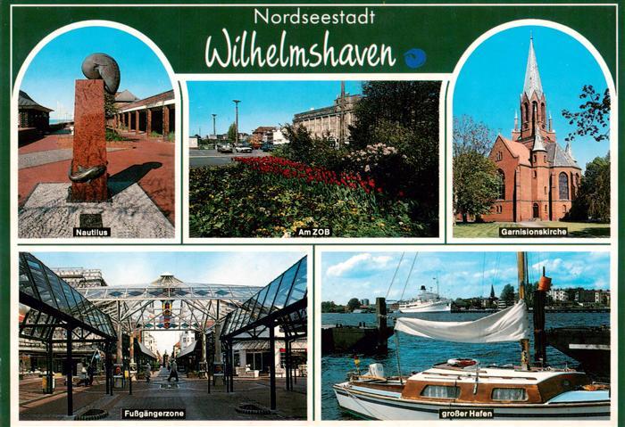 Wilhelmshaven  CITY Nautilus Am ZOB Garnisonskirche Fussgaengerzone Grosser Haf