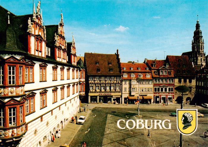 Coburg Bayern Marktplatz Stadthaus Morizkirche