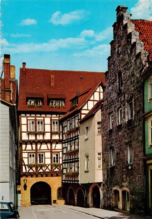 Coburg Bayern Neugasse mit Rueckseite des Muenzmeisterhauses