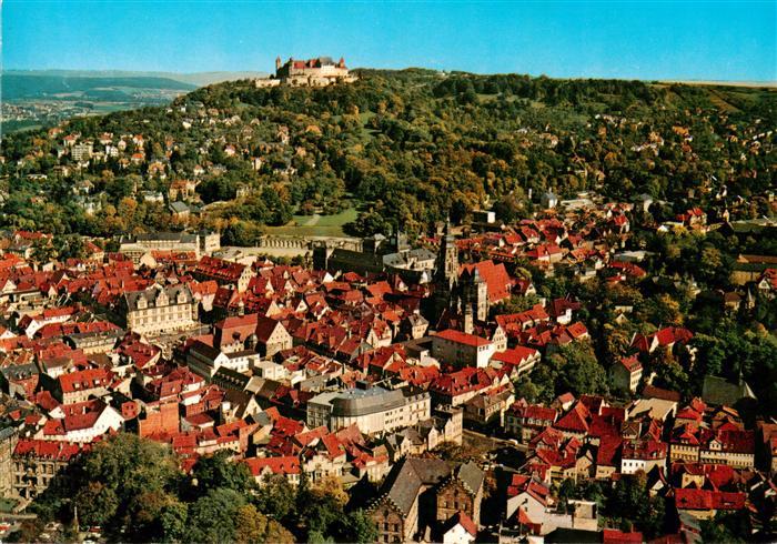 Coburg Bayern Blick auf Stadt und Veste