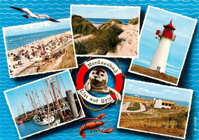 SYLT Insel Schleswig-Holstein Strand Fischereihafen Duenen Leuchtturm Halle