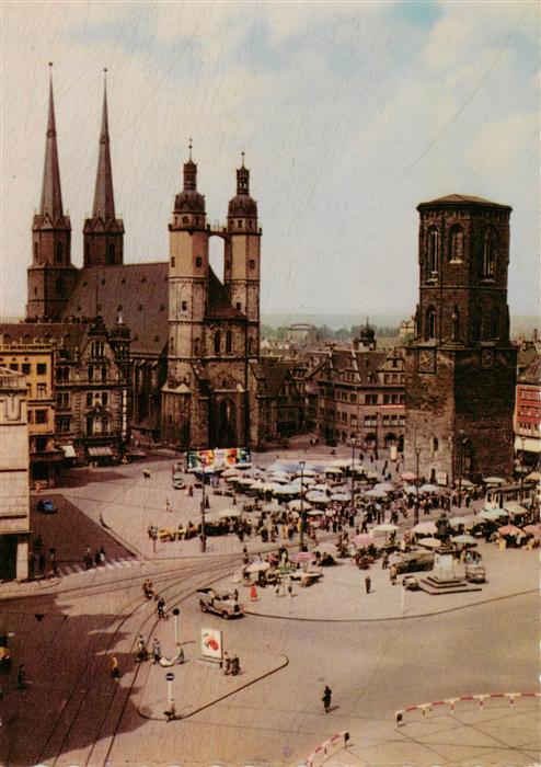 Halle  Saale Markt Kirche