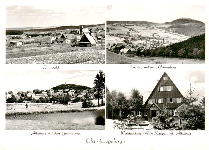 Zinnwald-Georgenfeld Erzgebirge Sachsen Geising mit Geisingberg Altenberg Waldsc