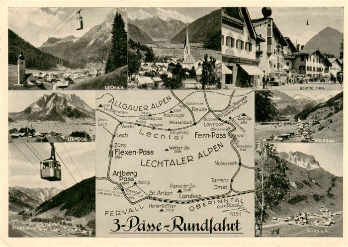 Arlberg AT mit Lech Imst Reutte Lermoos St Anton Holzgau Zuers
